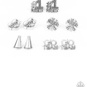 Paparazzi Accessories - “Go Team and #1Friend - Silver Starlet Shimmer